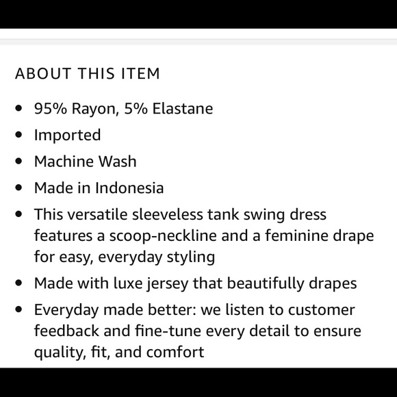 Daily Ritual Tank Dress - Picture 3 of 3